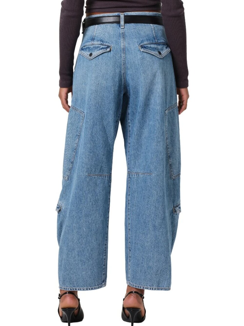 RARE NEW $358 CITIZENS OF HUMANITY FLIGHT HIGH RISE BARREL JEANS IN ZENITH SZ 27 - Picture 2 of 10